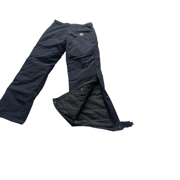 Carhartt Insulated Men’sWaterproof Shoreline Storm Defender Pants in blue Small. - Picture 8 of 12